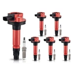 Ena Set Of Red Ignition Coil Pack Platinum Spark Plug 3.5L 3.7L V6. Fixed Price $221.94.
