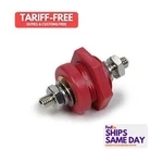Quickcar 57-800, One Red Plastic Stud Feed Thru Performance Racing Parts. Fixed Price $43.00.