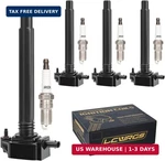 Set Of 4 Ignition Coil Pack & Spark Plugs For Jeep Renegade Cherokee Compass Chr. Fixed Price $105.90.