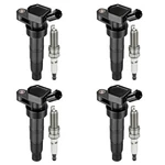 Bdfhyk Ignition Coils UF611 And Iridium Spark Plug XP6203 Compatible With.... Fixed Price $76.39.
