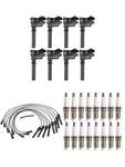 Ena Set Of 8 Ignition Pack Black Coils + 16 Spark Plugs Wire. Fixed Price $276.69.