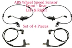 4 Abs Wheel Speed Sensor Front-rear / Fits Mercedes C215 W220 Cl 2000-2006. Fixed Price $48.00.