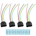 Fusch 4PCS Ignition Coil Connector Pigtail Wire Harness Compatible With Audi.... Fixed Price $16.30.