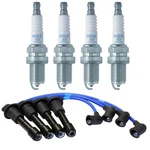 For Mazda Miata 1.8L Ngk BKR5E11 Spark Plugs & Ignition Wires ZE21 Kit Lead Set. Fixed Price $89.95.