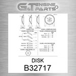 B32717 Disk Fits John Deere (surplus Open Box). Fixed Price $169.92.