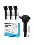Set Of 4 UF651 Ignition Coil Pack & Iridium Spark Plugs For Hyundai... Fast Ship. Fixed Price $60.99.