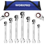 Workpro 7-PIECE 3-IN-1 Reversible Ratchet Wrench Set, Metric 8MM To 17MM New. Fixed Price $58.99.