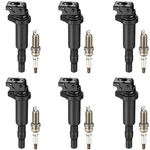 Bdfhyk Ignition Coil Pack UF592 And Double Iridium Platinum Spark Plugs Compati. Fixed Price $55.63.