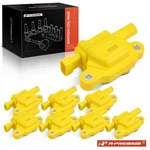 A-premium 8X Yellow Ignition Coil Pack For Chevrolet Silverado 1500 2007-2013. Fixed Price $122.30.