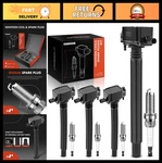 Set Of 4 Ignition Coils & Iridium Spark Plugs For Jeep, Chrysler, Dodge, Fiat. Fixed Price $125.99.