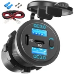 Dual Pd Usb Ports & Quick Charge 3.0 12V Outlet With Swi.... Fixed Price $33.13.