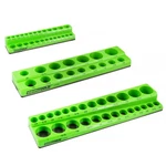 Oem Magnetic Socket Tray Set 3-PIECE Sae Non-marring Rubber Base Green. Fixed Price $116.83.