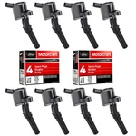 Mas Ignition Coils DG508 And Motorcraft Spark Plugs SP493 Compatible With For.... Fixed Price $145.32.