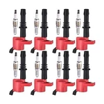 Ena 8 Red Ignition Coil Pack And Platinum Spark Plug Set Compatible With Ford.... Fixed Price $130.06.