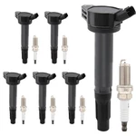 Hqpasfy Ignition Coil UF487 Pack & Iridium Spark Plugs Set Of 6 Compatible Wi.... Fixed Price $149.28.