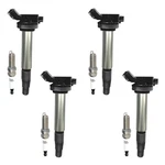UF596 Ignition Coil & Spark Plug: 4-PACK Combo Replaces Oe Numbers UF619 9091.... Fixed Price $77.72.