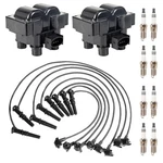 Ena Set Of 2 Ignition And 8 Black Coils + Spark Plugs Wire. Fixed Price $148.90.