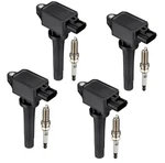 Set Of Ignition Coil UF656 And Iridium Spark Plugs 93501 4-PACK Compatibl. Fixed Price $95.98.