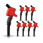 Ena Set Of 8 Red Ignition Coil Pack Compatible With Ford Mercury F150 F250 E150. Fixed Price $105.32.