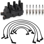 Ena Set Of 1 Ignition Coil With 6 Spark Plugs And Wire Compatible Ford. Fixed Price $137.95.