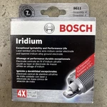 Set Of 4 Bosch 9611 Platinum Iridium Spark Plugs Made Germany. Fixed Price $19.99.