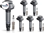 Set Of 6 Ignition Coil Pack Platinum Spark Plug 3.5L 3.7L Compatible With Linc. Fixed Price $149.62.