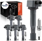 Set Of 6 Ignition Coil Pack And Iridium Spark Plugs Compatible With Honda Pilot. Fixed Price $164.43.