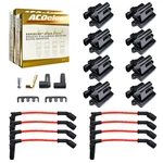 Mas Set Of 8 Square Ignition Coil Pack UF271 &oem Acdelco 6 Platinum Spark Pl.... Fixed Price $318.59.