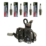 New Beck/arnley Ignition Coil + 4 Denso Spark Plugs For 2003-09 Hyundai & Kia. Fixed Price $43.08.