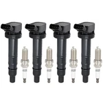 Eccpp Ignition With Iridium Spark PLUGS,UF495,COILS Packs,for Toyot.... Fixed Price $79.47.