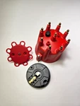 Chevy V8 Pro Series Distributor Cap And Rotor Kit Male Wire Connection Red. Fixed Price $26.50.