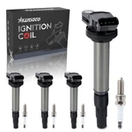 Ignition Coil Pack UF596 And Iridium Spark Plug 4912 Compatible With Toyota C.... Fixed Price $98.79.