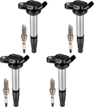 Ignition Coils Pack UF596 And Spark Plug For 2009-2015 Toyota Corolla 1.8L L4. Fixed Price $80.00.