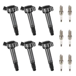 Bdfhyk Ignition Coil Pack UF487 And Iridium Spark Plug 6619 Compatible With.... Fixed Price $111.28.