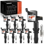 A-premium Set Of 8 Ignition Coil Pack And Iridium Spark Plugs Compatible With.... Fixed Price $126.00.