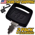 (2 Pack) Ignition Switch Key For All Hustler Mowers Super Z Fastrak Raptor Indak. Fixed Price $8.95.