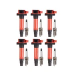 Ena Set Of Red Ignition Coil Pack Platinum Spark Plug 3.5L 3.7L V6 Compat.... Fixed Price $132.42.
