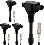 Hqpasfy Ignition Coil UF549 Pack & Iridium Spark Plugs Set Of Compatible With. Fixed Price $98.53.