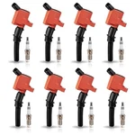 Ena Set Of 8 Red Ignition Coil Pack And Platinum Spark Plug Compatible With. Fixed Price $169.36.