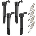 4PCS Ignition Coil & Iridium Spark Plugs For 2012-2016 Fiat 500 1.4L L4. Fixed Price $36.99.
