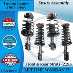 Monroe Oem Front & Rear Struts For 1992-1996 Toyota Camry 2.2L Lifetime Warranty. Fixed Price $516.39.