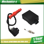 New Ignition Coil Spark Plug Cdi For Polaris Sportsman 400 2005-2014 3089239. Fixed Price $20.66.