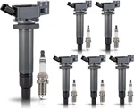 Ena Pack Of UF267 Ignition Coil 4504 Spark Plug 3.0 3.3 V6 1999 2000 Black. Fixed Price $126.13.