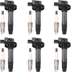 Set Of Ignition Coil Pack And Spark Plugs Fits 3.7 3.5 V6 Ford Edge.... Fixed Price $128.97.