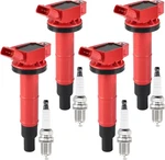 Pindex 4 Pack UF333 Ignition And Iridium Red Coils&spark Plugs. Fixed Price $82.17.