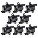 Ena Set Of 8 Round Ignition Coil Pack Compatible With Chevy Gmc Black. Fixed Price $154.90.