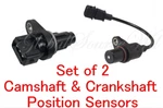 Set Of 2 Camshaft & Crankshaft Position Sensor Fits: Dodge Hyundai Kia I4 1.6L. Fixed Price $131.97.