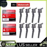 8X Ignition Coil DG508 Spark Plug Motorcraft SP479 Fits Ford F150 4.6L 5.4L. Fixed Price $120.95.