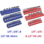 Workpro Magnetic Socket Organizer Storage Holder Tray 1/4"/3/8"/1/2" Sae/metric. Fixed Price $23.99.