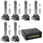 Set Of 6 Ignition Coil Pack And Spark Plugs Fits For Honda Pilot Ridgeline Ac.... Fixed Price $150.59.